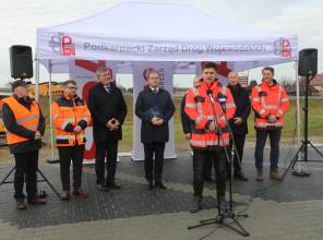 Budowa mostu na DW 877 w Dąbrówkach k. Łańcuta