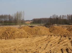 Zdjęcie przedstawia prace budowlane przy realizacji inwestycji