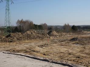 Zdjęcie przedstawia prace budowlane przy realizacji inwestycji