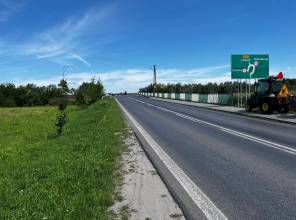 Budowa mostu na DW 877 w Dąbrówkach k. Łańcuta