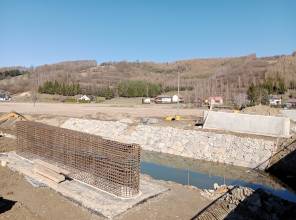 Wizyta na budowie mostu w Lutczy