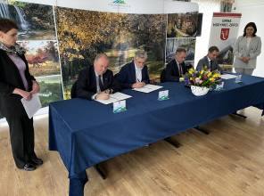 16 km ścieżki rowerowej na trasie Basznia Dolna - Horyniec-Zdrój - Radruż