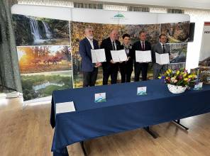 16 km ścieżki rowerowej na trasie Basznia Dolna - Horyniec-Zdrój - Radruż