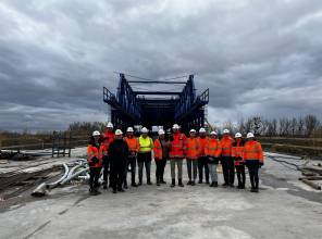 Wizyta robocza na budowie mostu w Stalowej Woli