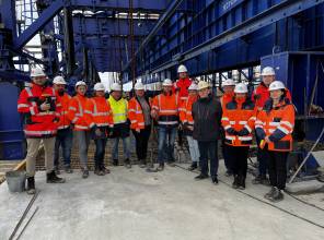 Wizyta robocza na budowie mostu w Stalowej Woli