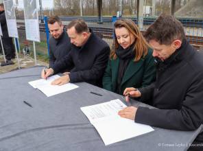 Budowa wiaduktu w Ropczycach