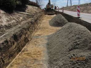 Trawają prace przy realizacji inwestycji pn. "Rozbudowa drogi wojewódzkiej nr 885 Przemyśl - Hermanowice - granica państwa w km 3+642 - 10+257"