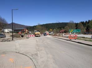 Zdjęcie przedstawia fragment realizowanej inwestycji - zadanie 15