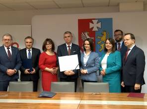 Podpisanie umowy na opracowanie projektu mostu przez rzekę San w Jarosławiu