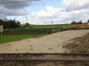 Zdjęcie przedstawia prace budowlane przy realizacji inwestycji