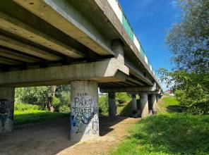 Budowa mostu na DW 877 w Dąbrówkach k. Łańcuta